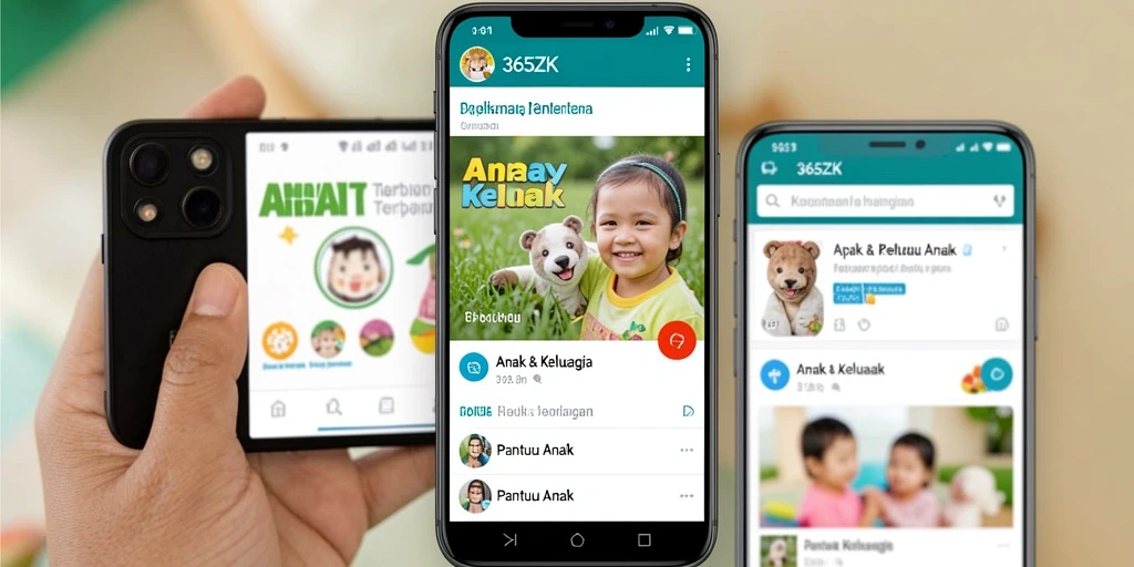 Tampilan antarmuka aplikasi Pantau Anak 365ZK yang user-friendly.